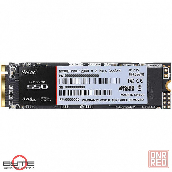 Ssd m.2 nvme твердотельный накопитель netac n930e pro 128 гб (nt01n930e-128g-e4x) | Гарантия Макеевка - изображение 1