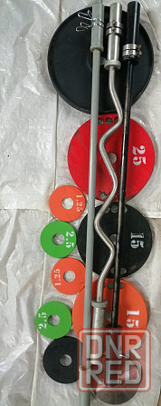 Блины 1-30 кг олимпийская штанга 51 мм Донецк - изображение 1