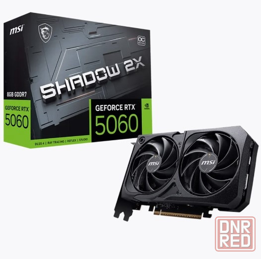 Видеокарта NVIDIA GeForce RTX 5060 (8GB GDDR7) MSI Shadow 2x Донецк - изображение 1