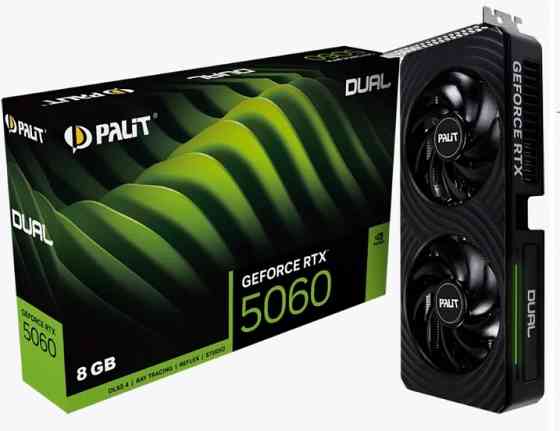 Видеокарта NVIDIA GeForce RTX 5060 (8GB GDDR7) Palit Dual Донецк