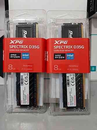 Оперативная память DDR4 Adata Spectrix D35G RGB 16Gb (kit 2x8) 3600MHz (wh/bk) Донецк
