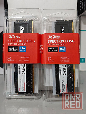Оперативная память DDR4 Adata Spectrix D35G RGB 16Gb (kit 2x8) 3600MHz (wh/bk) Донецк - изображение 2
