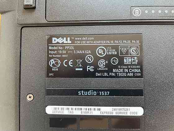 Ноутбук Dell studio 1537 5500 руб Донецк