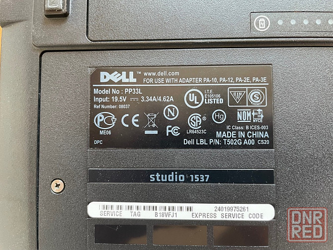 Ноутбук Dell studio 1537 5500 руб Донецк - изображение 5