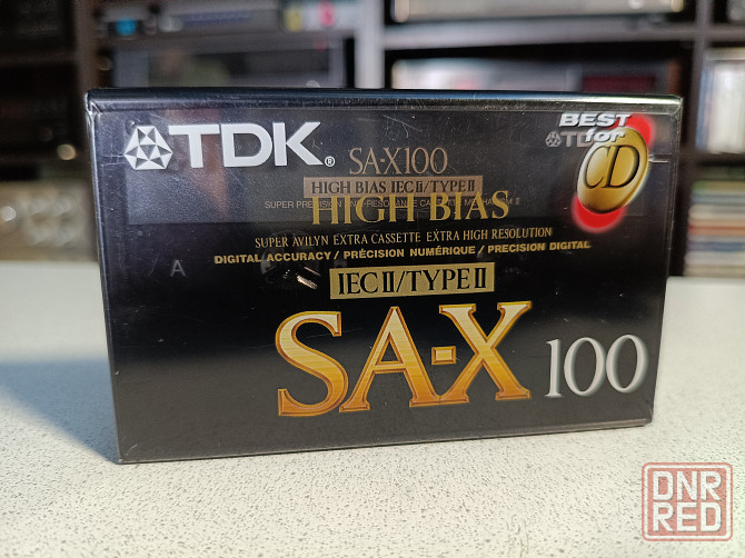 Запечатанная аудиокассета TDK-SA-X100 Донецк - изображение 1
