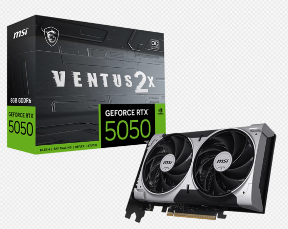 Видеокарта NVIDIA GeForce RTX 5050 (8GB GDDR6) MSI Ventus 2X OC Донецк
