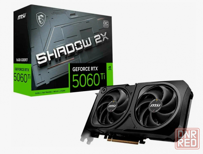Видеокарта NVIDIA GeForce RTX 5060 Ti (16GB GDDR7) MSI Shadow 2X Донецк - изображение 1