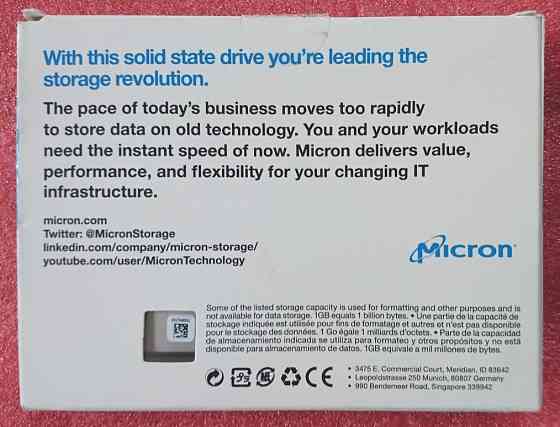 SSD 2Tb SATA-III 2.5" Micron 1300 MTFDDAK2T0TDL Донецк