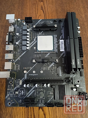 Комплект AM4 B450M + R5 2600 + ddr4 2шт по 8 гб 3200 mhz Луганск - изображение 1