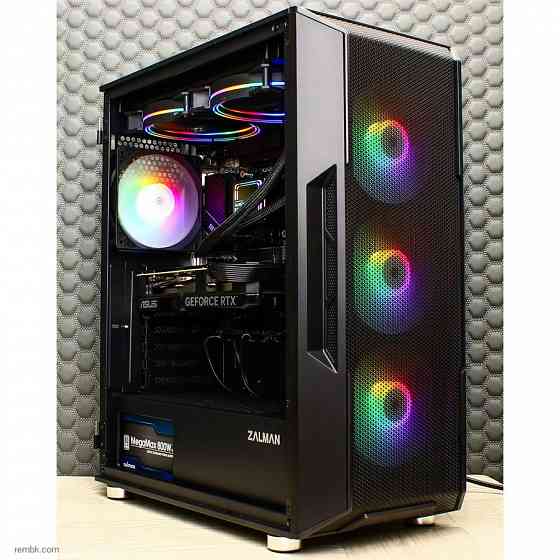 Игровой компьютер Byte-Platfrom | Intel Core i5-13600KF (14ядер/20потоков) | ZALMAN 800W | Wi-Fi | SSD 1TB NVME | 32Gb DDR5 | RTX4070 12GB | Windows 1 Макеевка