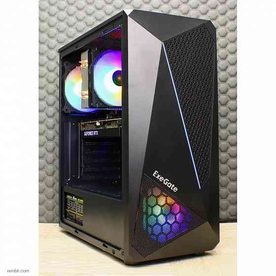 Игровой компьютер Byte-KillSwitch | Ryzen 5 4500 (6ядер/12потоков) | 600Вт | SSD 960ГБ | DDR4 16ГБ | GeForce RTX 3060 TI | Windows 11 Макеевка