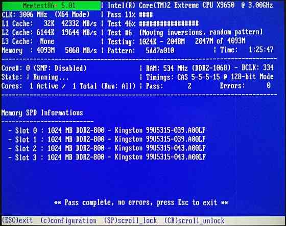 DDR2 4Gb 1066MHz (PC2-8500) Kingston - KHX8500D2K2/2G - DDR2 1Gb+1Gb+1Gb+1Gb 1066MHz - PC2-8500 CL5 Донецк