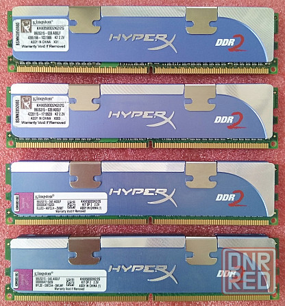 DDR2 1Gb+1Gb+1Gb+1Gb 1066MHz - DDR2 4Gb 1066MHz (PC2-8500) Kingston - KHX8500D2K2/2G - PC2-8500 CL5 Донецк - изображение 1