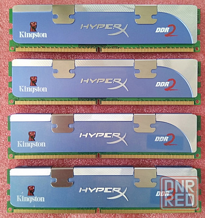 DDR2 1Gb+1Gb+1Gb+1Gb 1066MHz - DDR2 4Gb 1066MHz (PC2-8500) Kingston - KHX8500D2K2/2G - PC2-8500 CL5 Донецк - изображение 2