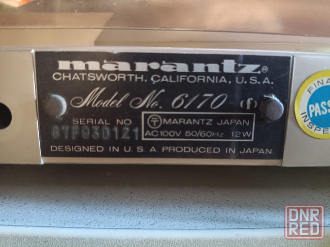 Проигрыватель винила "Marantz" -6170 Донецк - изображение 8