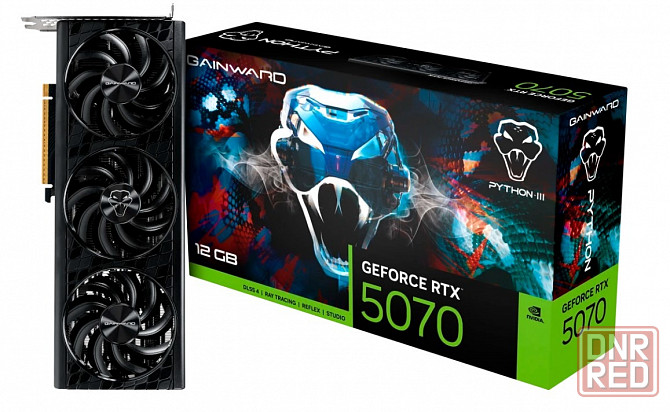 Видеокарта NVIDIA GeForce RTX 5070 (12GB GDDR7) Gainward Python III Донецк - изображение 1
