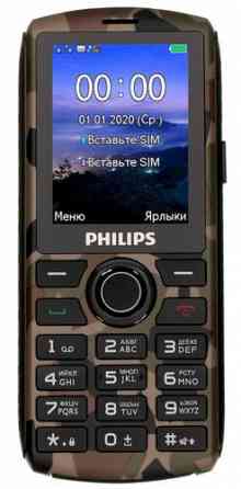 Philips Xenium E218 - кнопочный телефон с мощной батареей Донецк