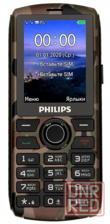 Philips Xenium E218 - кнопочный телефон с мощной батареей Донецк - изображение 1