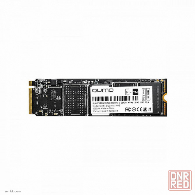 Твердотельный накопитель ssd m.2 nvme qumo novation (q3dt-512ghhs-nm2) 512гб | Гарантия Донецк - изображение 1
