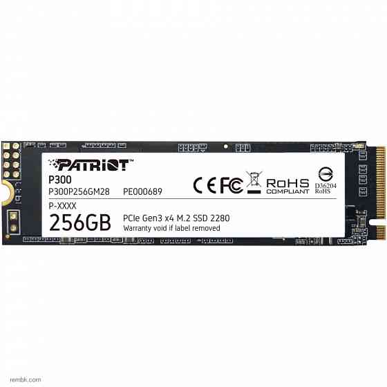 Твердотельный накопитель ssd m.2 nvme patriot memory p300 (p300p256gm28) 256гб | Гарантия Донецк
