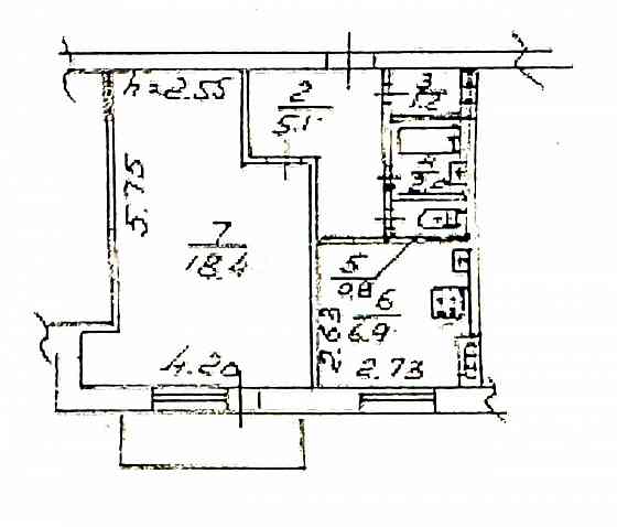 Продажа 1-комнатной квартиры в Петровском районе Донецка (улица Ревякина) Донецк
