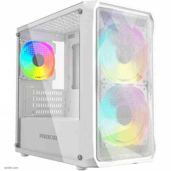 Корпус powercase mistral micro a3w argb, tempered glass, 2x 140mm argb pwm+1x 120mm argb pwm, белый, matx cmmaw-a3 в макеевке днр | Гарантия Донецк