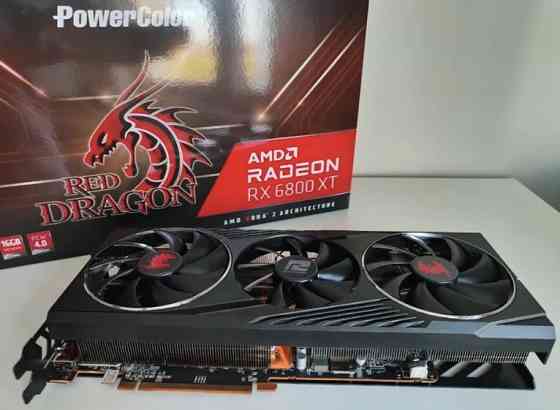 Видеокарта 6800 xt Power Color Red Dragon Донецк
