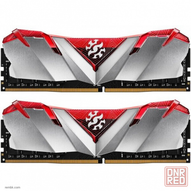 Модуль памяти adata 16gb (2 x 8gb) udimm, xpg gammix d30, 3200mhz cl16-20-20, 1.35v, красный радиатор в макеевке днр | Гарантия Донецк - изображение 1