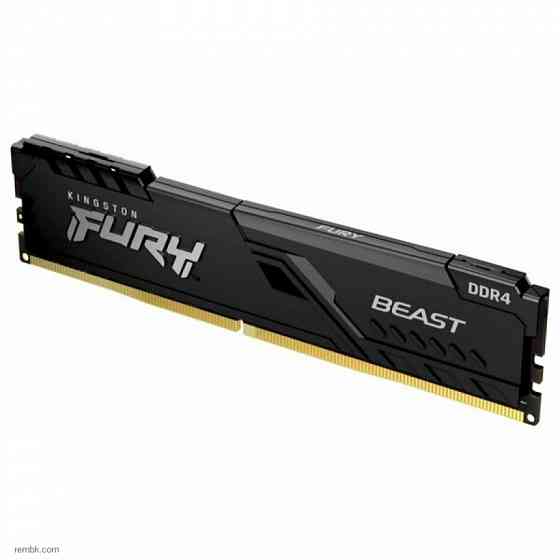 Модуль памяти kingston fury beast black ddr4 dimm 3200mhz pc25600 cl16 - 16gb kf432c16bb/16 в макеевке днр | Гарантия Донецк