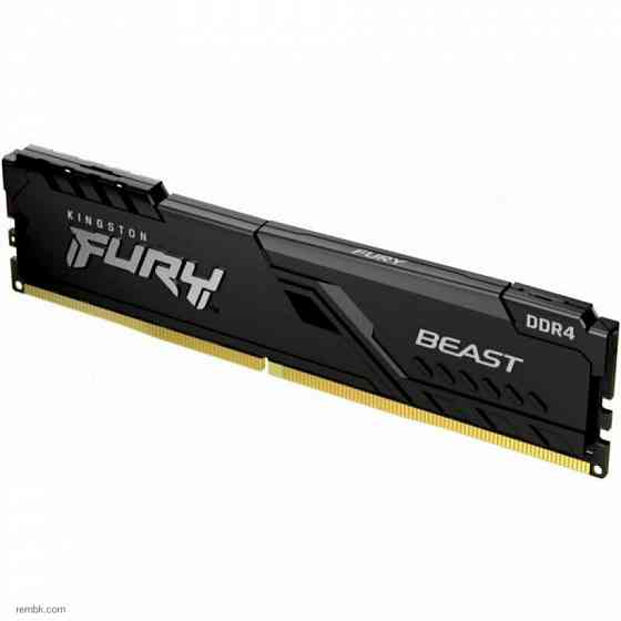 Оперативная память ddr4 kingston 8gb 3200 mhz pc-25600 fury beast black (kf432c16bb/8) в макеевке днр | Гарантия Донецк
