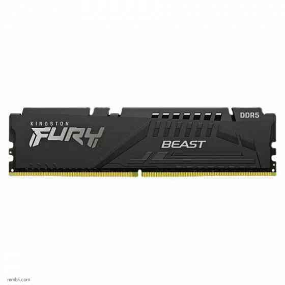 Kingston fury beast black ddr5 dimm 5200mhz pc-41600 cl40 - 8gb kf552c40bb-8 oem в макеевке днр | Гарантия Донецк
