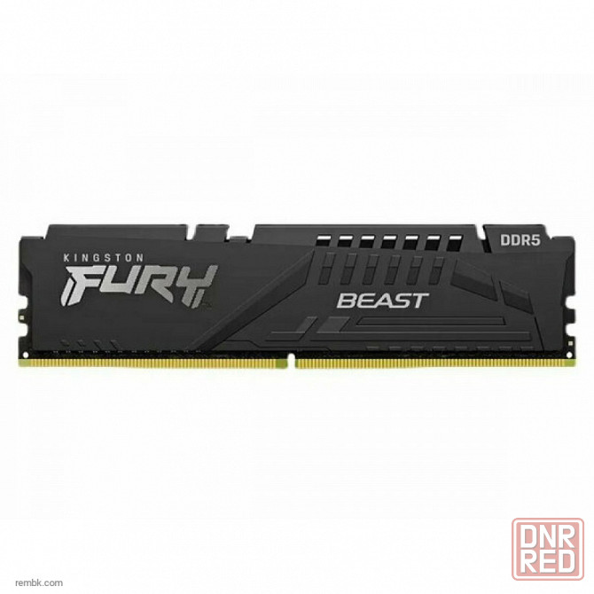 Kingston fury beast black ddr5 dimm 5200mhz pc-41600 cl40 - 8gb kf552c40bb-8 oem в макеевке днр | Гарантия Донецк - изображение 1