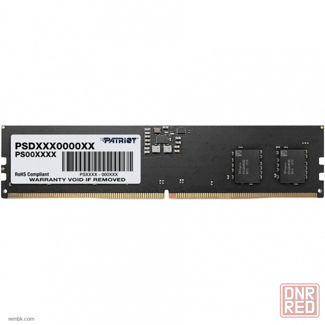 Оперативная память patriot memory sl 8 гб (8 гб x 1 шт.) ddr5 5200 мгц dimm cl42 psd58g520041 в макеевке днр | Гарантия Донецк - изображение 1