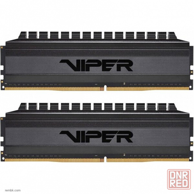 Оперативная память dimm ddr4 8gb 3200mhz patriot viper 4 blackout (pvb48g320c6k) (2x4gb kit) в макеевке днр | Гарантия Донецк - изображение 1