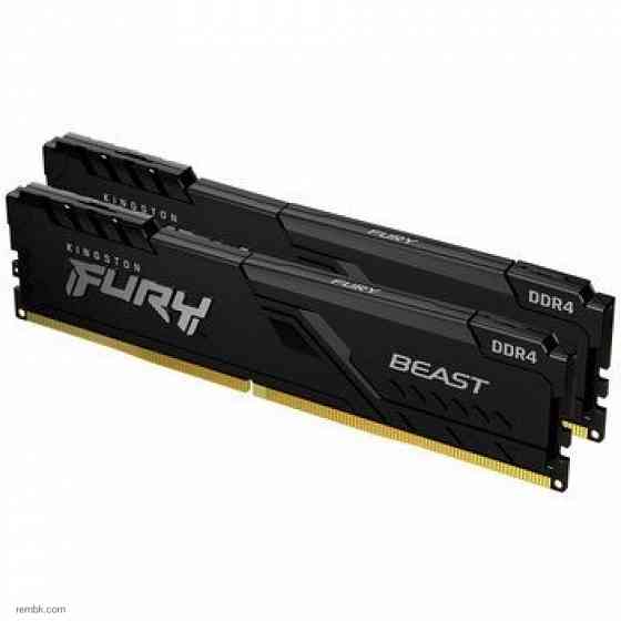 Оперативная память ddr4 kingston 16gb (2x8gb) 3600 mhz pc-28800 fury beast black (kf436c17bbk2/16) в макеевке днр | Гарантия Донецк