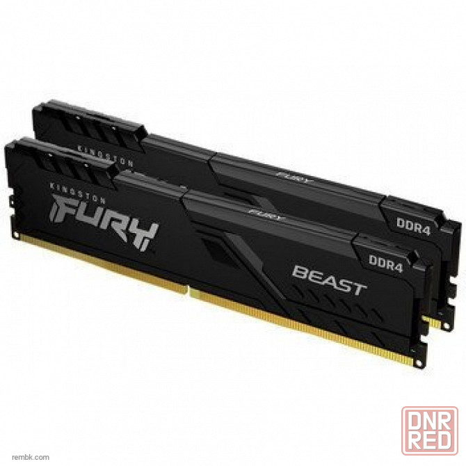 Оперативная память ddr4 kingston 16gb (2x8gb) 3600 mhz pc-28800 fury beast black (kf436c17bbk2/16) в макеевке днр | Гарантия Донецк - изображение 1