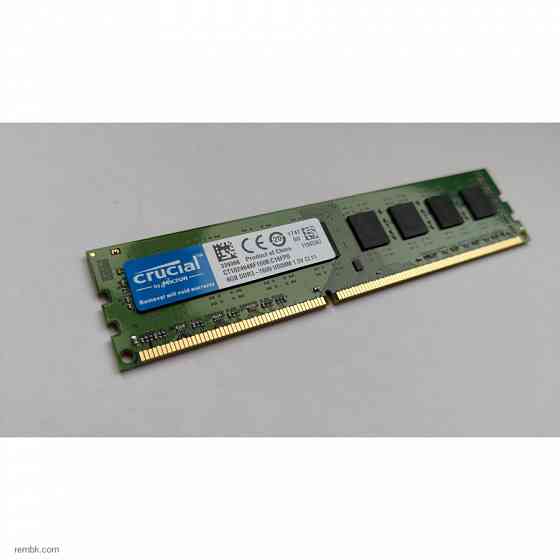 Оперативная память dimm ddr3 crucial 8гб 1600mhz pc3-12800u (ct102464bf160b.c16fpd) only amd в макеевке днр | Гарантия Донецк