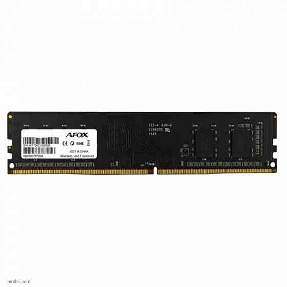 Оперативная память dimm ddr4 afox 4гб 2400мгц cl17 (afld44ek1p) oem в макеевке днр | Гарантия Донецк