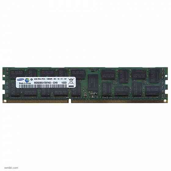 Оперативная память dimm ddr3 samsung 4гб 1333мгц (m393b5170fh0-ch9) ecc б/у в макеевке днр | Гарантия Донецк