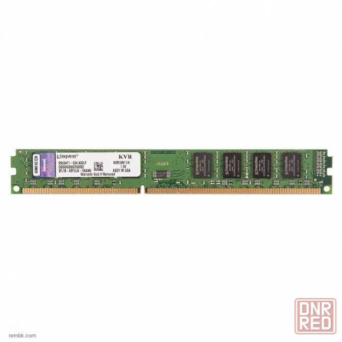 Оперативная память dimm ddr3 kingston valueram 4gb (kvr16n11/4) б/у | Гарантия Донецк - изображение 1