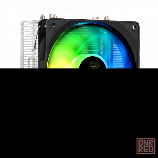 Кулеры для процессора exegate ex293655rus wizard exx400v2-pwm.frgb (al+cu, 4 тепл.трубки, fan 120mm, pwm, 4pin, 11-24db, 585г, на защелках, в макеевке Донецк - изображение 1