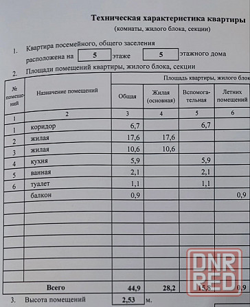 Продажа от собственника! 2-х комнатная квартира в будённовском районе Донецк - изображение 12