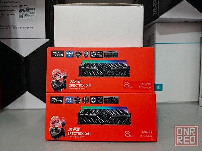 Оперативная память DDR4 Adata Spectrix D41 RGB 16GB (kit 2x8) 3200MHz Донецк - изображение 1