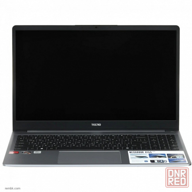 Ноутбук 15.6" tecno megabook k15sda, 1920x1080, ips, amd ryzen 5 7430u, ram 16 гб, ssd 512 гб, amd radeon graphics, windows 11 home, серый | Гара Макеевка - изображение 1