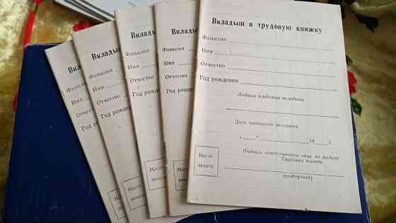 Вкладыш в трудовую книжку Ссср. Старобешево