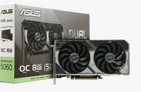 Видеокарта NVIDIA GeForce RTX 5060 (8GB GDDR7) Asus Dual Донецк