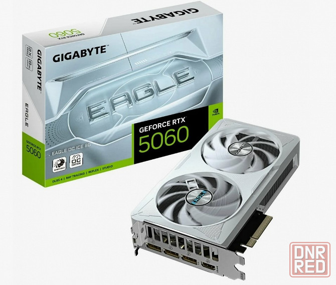 Видеокарта NVIDIA GeForce RTX 5060 (8GB GDDR7) Gigabyte Eagle OC Ice Донецк - изображение 1