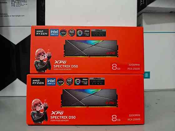 Оперативная память DDR4 Adata XPG Spectrix D50 RGB black 16Gb(kit 2x8) 3200MHz Донецк