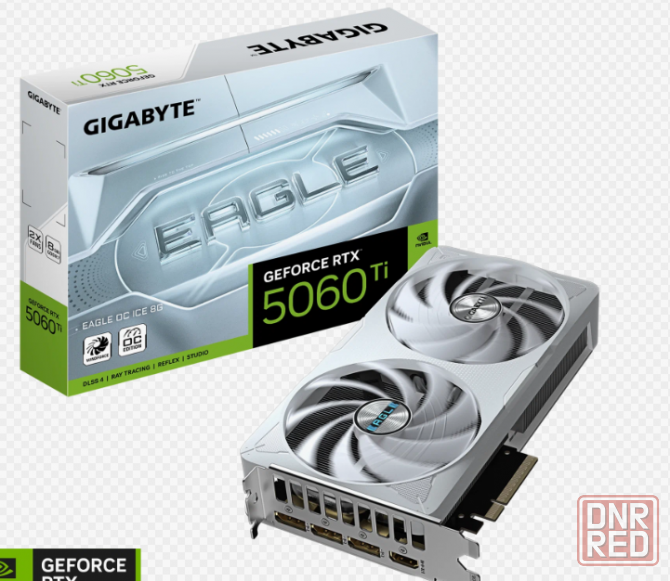 Видеокарта NVIDIA GeForce RTX 5060 Ti (16GB GDDR7) Gigabyte Eagle OC Ice Донецк - изображение 1