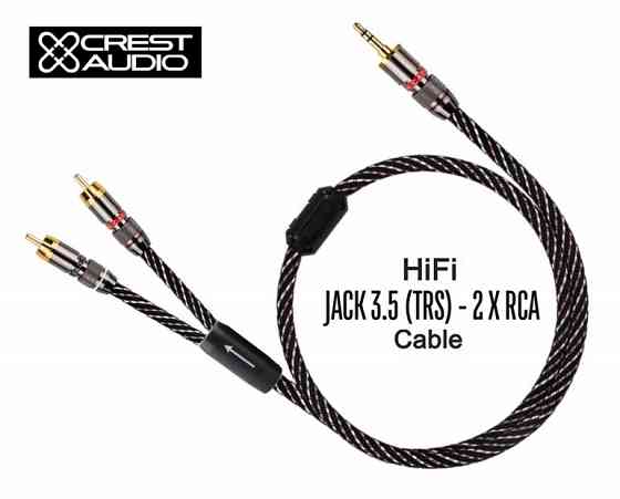 Кабель межблочный аналоговый CREST AUDIO Mini «jack» 3,5 мм -2RCA Донецк
